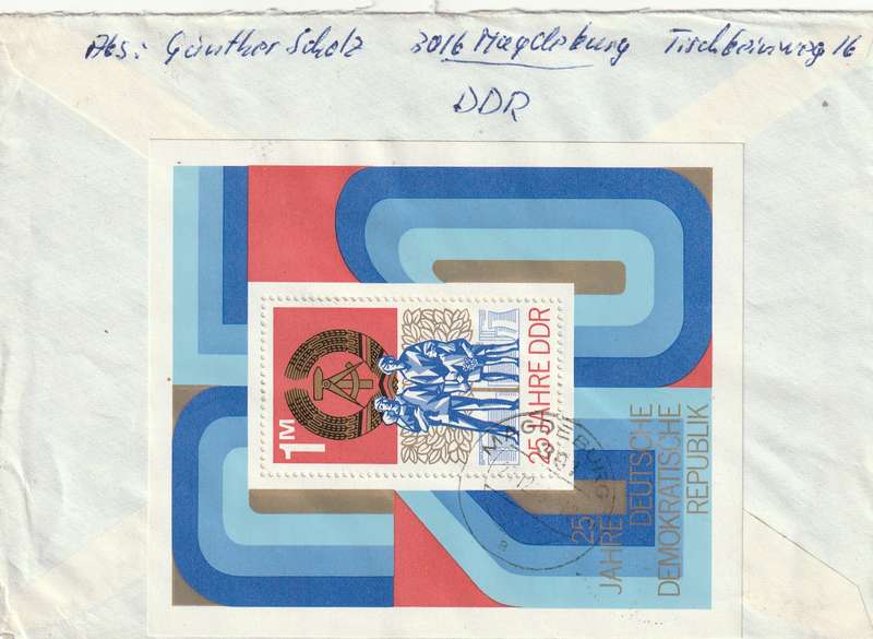 Germany DDR Cover Einschreiben Registered - 1975 1974 - Portraits Famous men Martha Arendsee 25th A