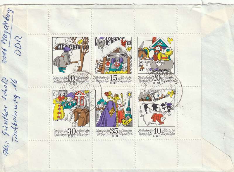 Germany DDR Cover Einschreiben Registered - 1975 1974 - Lighthouses folktale Twittering To and Fro