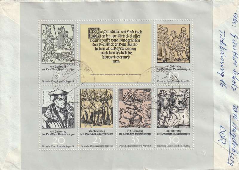 Germany DDR Cover Einschreiben Registered - 1975 1974 - Children and Youths Spartakiad Leipziger Me
