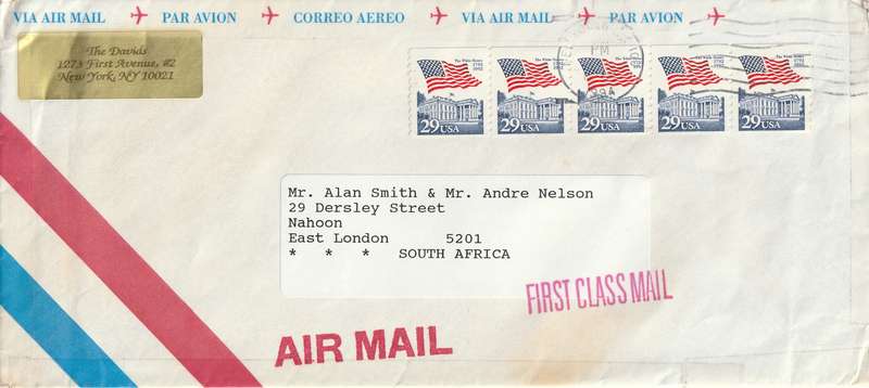 United States USA Cover - 1992 - Flag Flags The White House