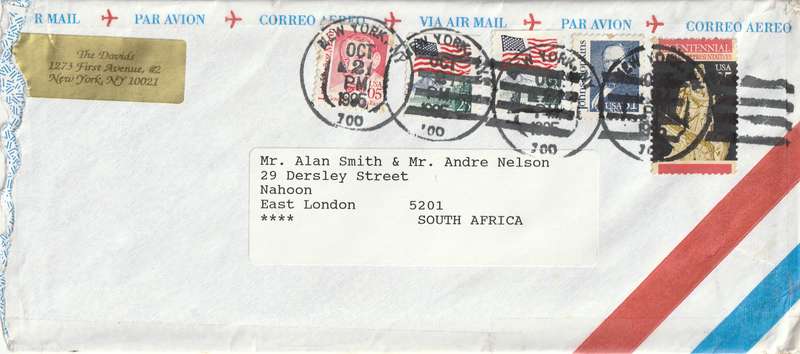 United States USA Cover - 1986 1989 - Johns Hopkins Munoz Marin Luis Flag Yosemite Representatives