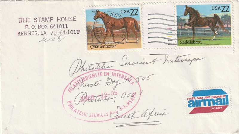 United States USA Cover - 1985 - Quarter Horse Saddlebred Horses