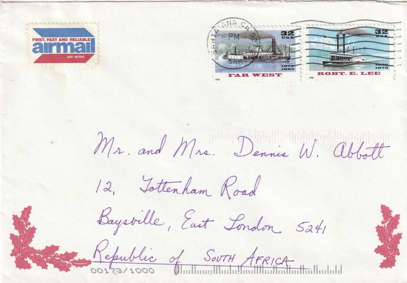 United States USA Cover - 1996 - Far West Riverboat Boats Robert E Lee