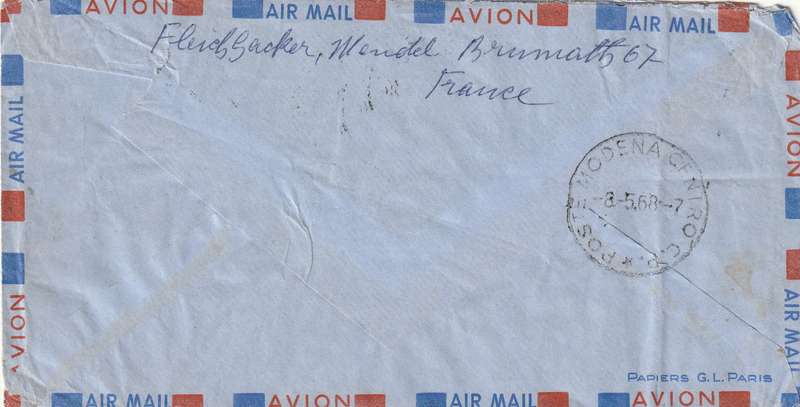 France Cover to South Africa to Italy - 1961 1967 - Marianne Cheffer Coat of Arms COA Nevers Modena
