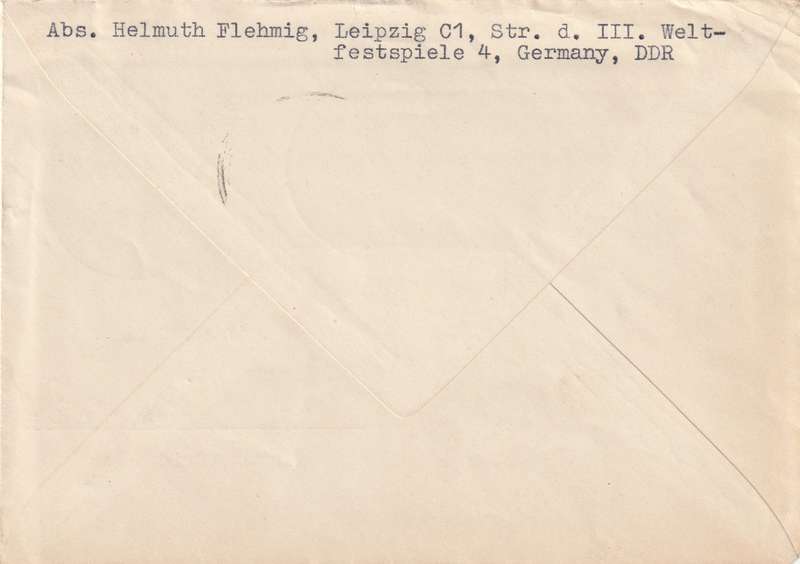 Germany DDR Cover FDC - 1955 - Leipzig Fair