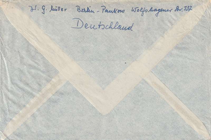 Germany DDR Cover Einschreiben Registered - 1958 1959 - Day of the Stamp Aviation World Youth Festi