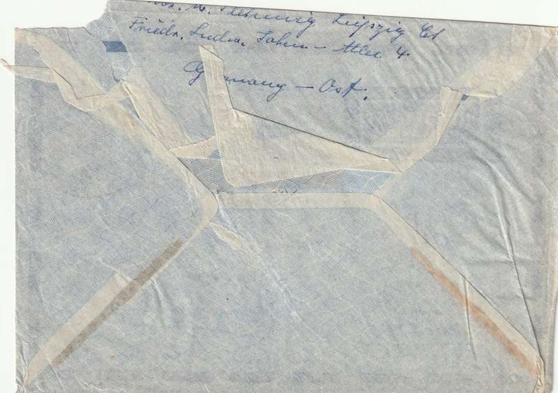 Germany DDR Cover - 1958 - Leipzig Fair Airmail Messeflughafen