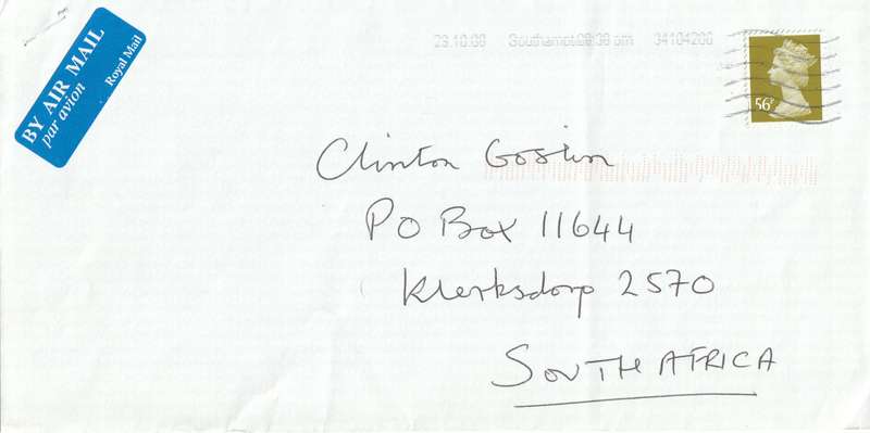 Great Britain Cover - 2008 - Machins 56p Southampton