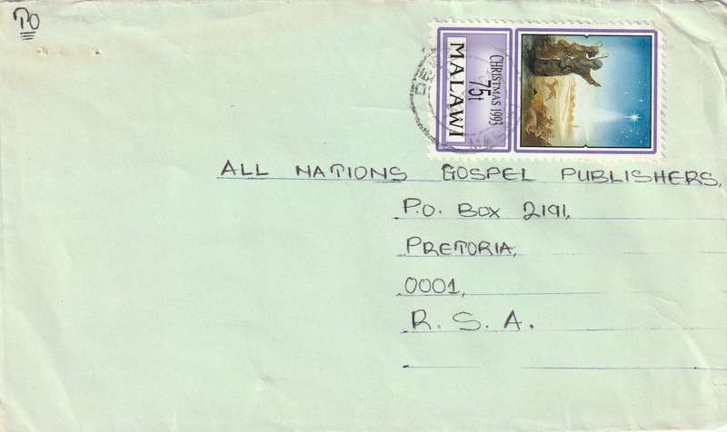 Malawi Cover - 1993 - Christmas Shepherds