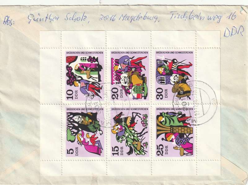 Germany DDR Cover Einschreiben Registered - 1970 - Flowering Cactus Plants Flowers Flora Fairy Tale