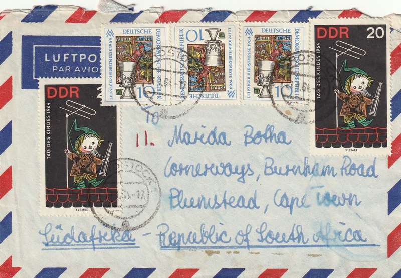 Germany DDR Cover - 1964 - Children's Day Leipzig Fair