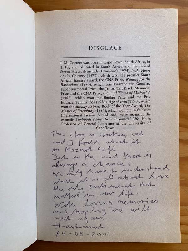 Disgrace - J.M. Coetzee