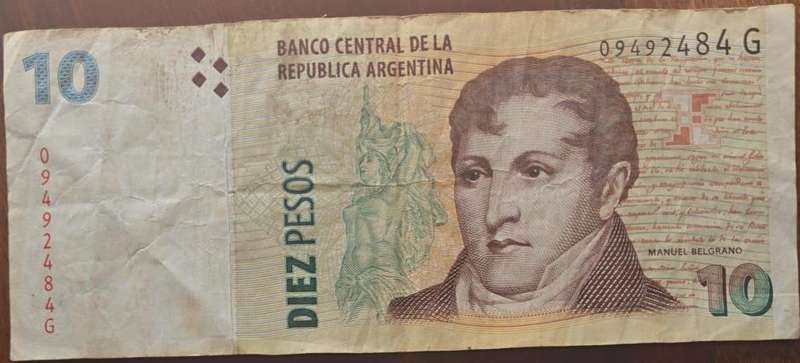 2004-2005 Argentina 10 Diez Pesos