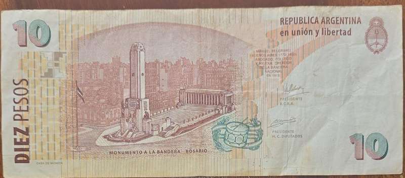 2004-2005 Argentina 10 Diez Pesos