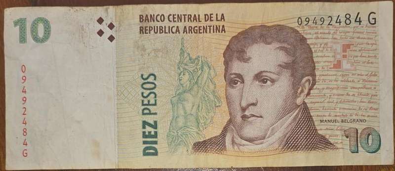 2004-2005 Argentina 10 Diez Pesos