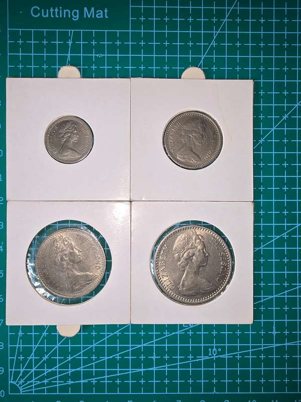 1964 Rhodesia Copper Nickel set ~ 25c, 20c, 10c & 5c ~ 4 Coins