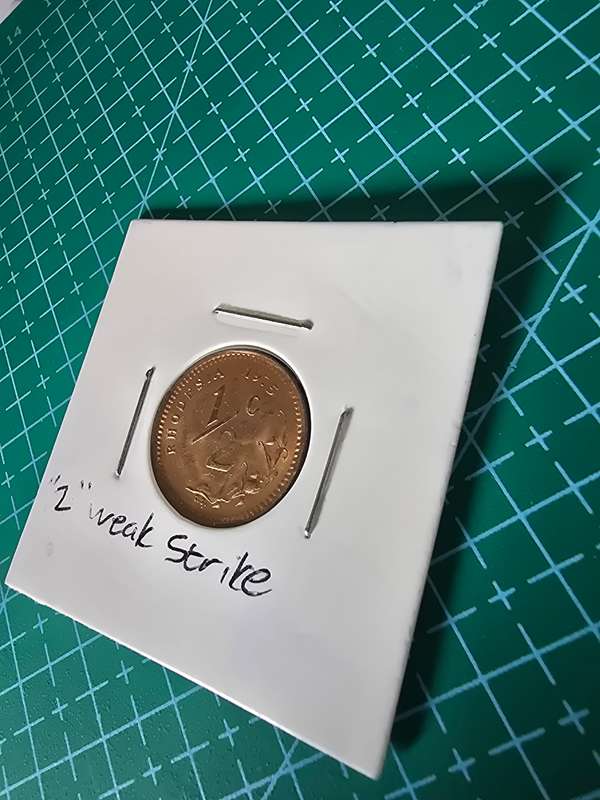 1975 Rhodesia  1/2c ~ weak strike
