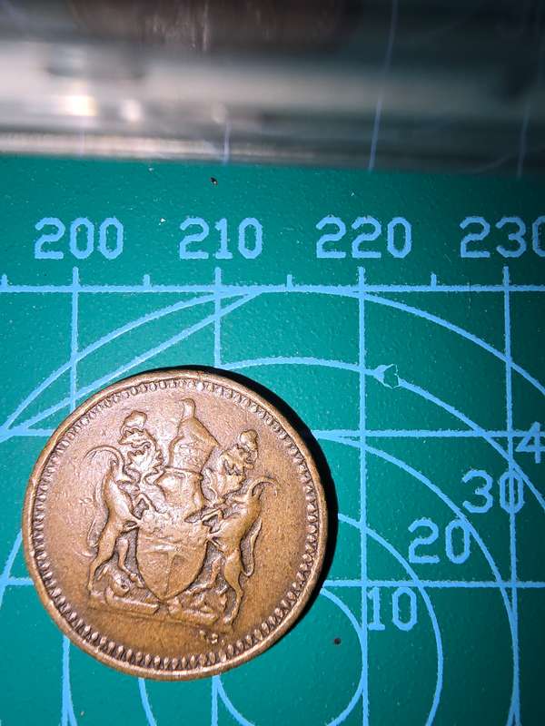 1970 Rhodesia  1/2c