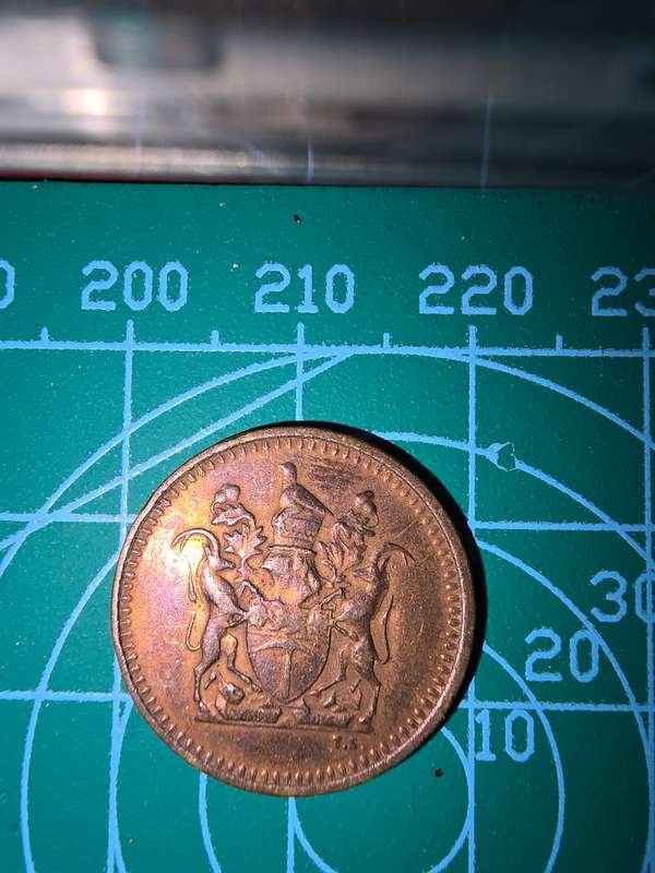 1970 Rhodesia  1/2c