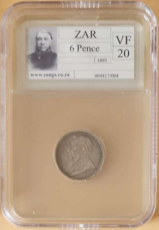 1895 6 Pence VF20