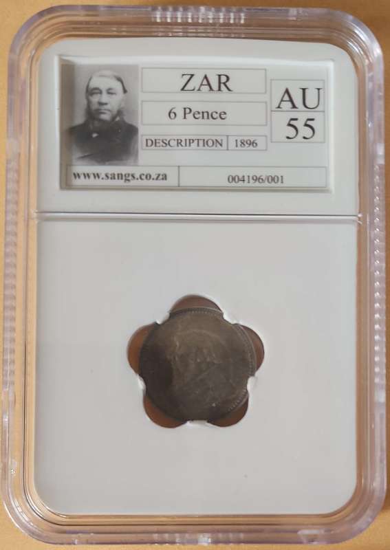1896 6 Pence AU55