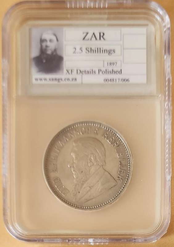 1897 2.5 Shilligs XF Details Polished ~ ZAR