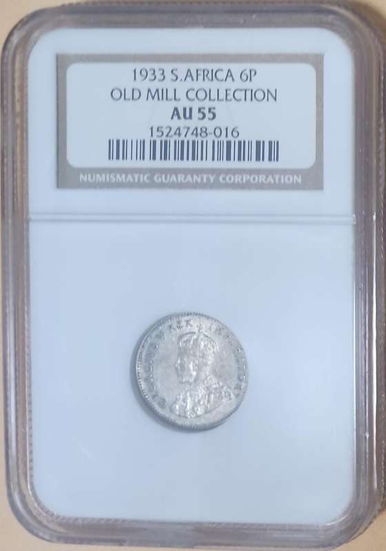 1933 6 Pence AU55