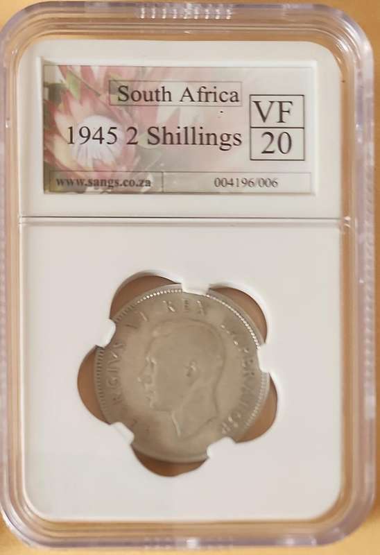 1945 2 Shillings VF20