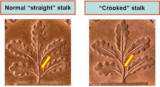 1950 D German 1 PHENNIG ~ CROOKED STALK