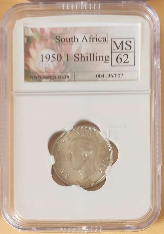 1950 Shilling ~ MS62