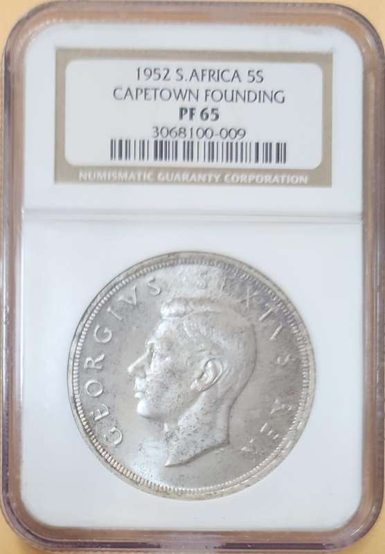 1952 5 shilling PF65