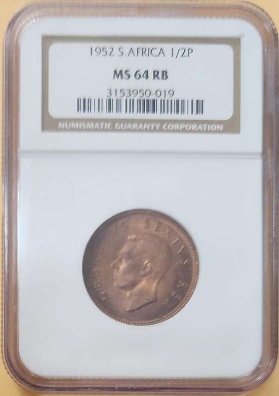 1952 1/2 Penny ~ MS64RB