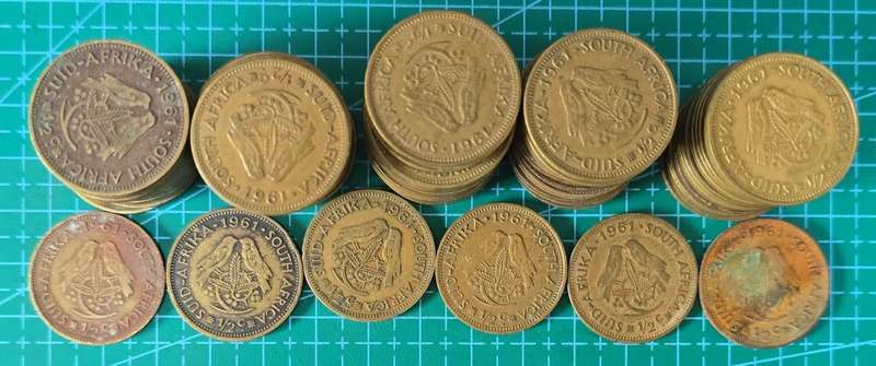 1961 Half Cent~ per Coin!