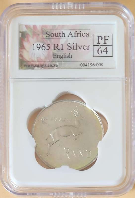 1965 R1 Silver English PF64