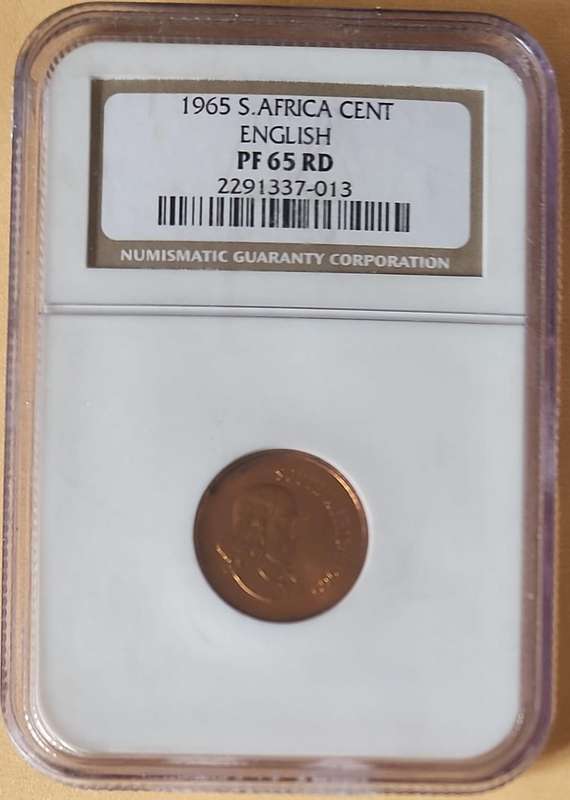 1965 Cent ( 1c ) ENG PF65RD