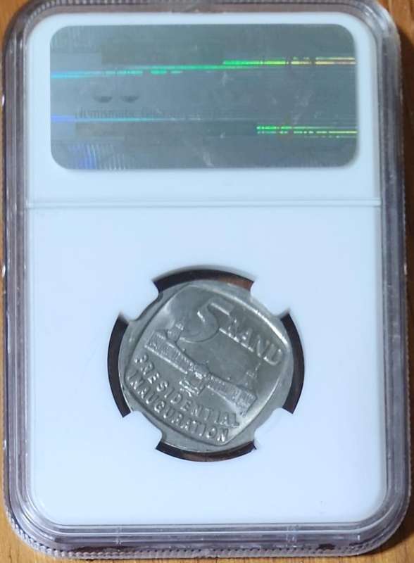 1994 MS63 5 (FIVE) RAND ~ Presidential Inauguration Rare Error ~ with rotated die