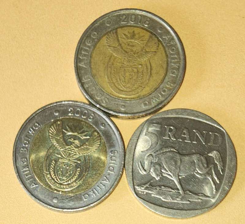 2000, 2008 & 2018 Mandela R5 ~ Set of 3 coins!!