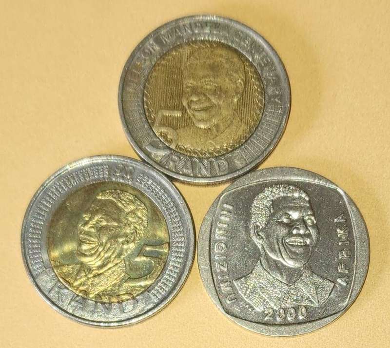2000, 2008 & 2018 Mandela R5 ~ Set of 3 coins!!