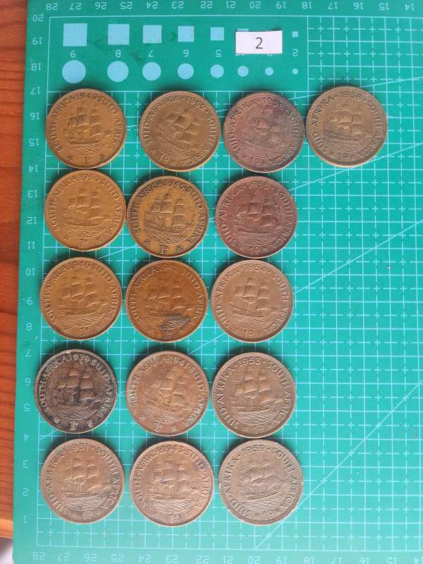 Union Penny Set ~ 1D ~16 Coins