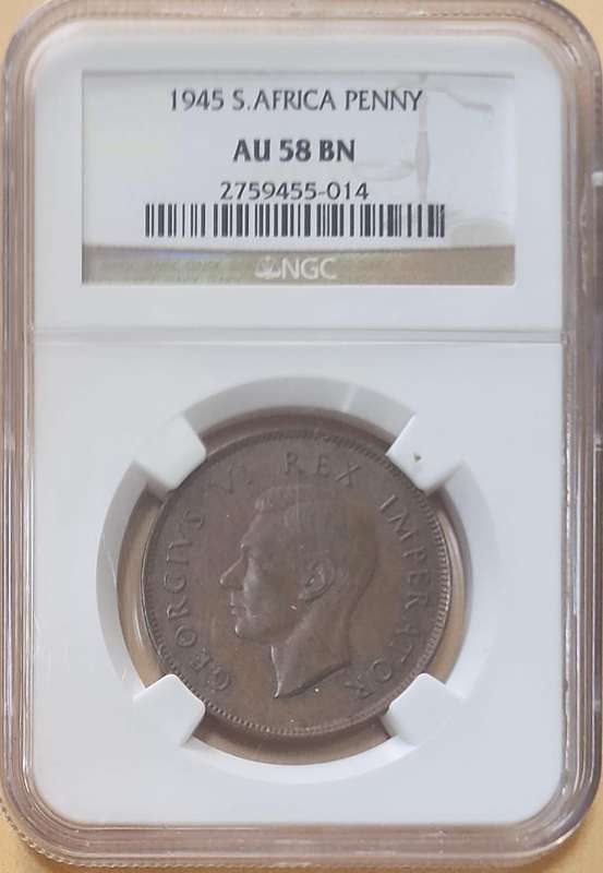 1945 Penny AU58BN