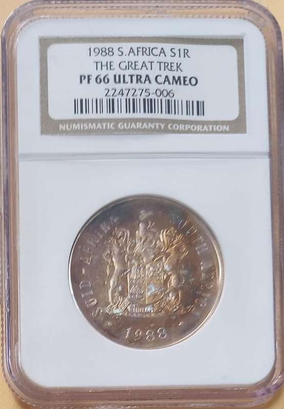 1988 R1 Silver PF66 Ultra Cameo ~ Groot Trek