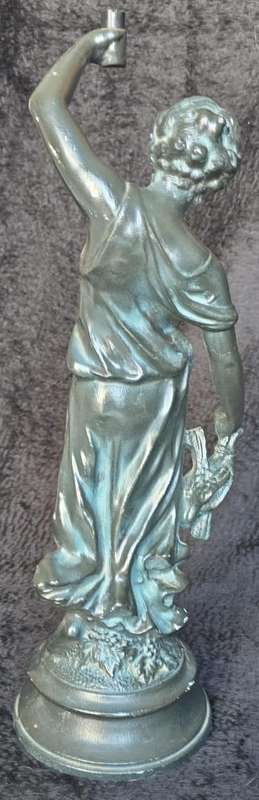 Vintage Figure ~ Cast Iron  ~ Beautiful Black Statue Black, Rare Find!
