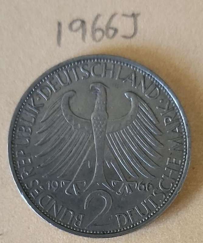 1966 J German 2 Mark