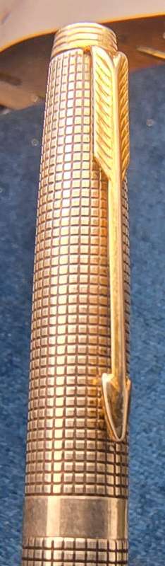 VINTAGE 1966 Parker 75 Sterling Silver Cicelé fountain pen with 14K Gold Nib