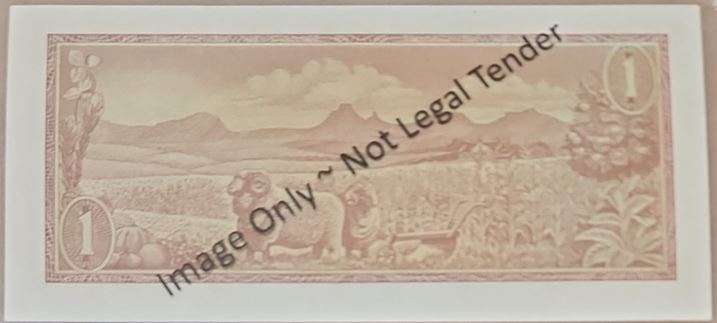 R1 2nd ISSUE 1973 ~ One Rand  ~ B142 624845 Unc