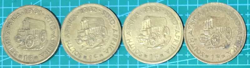 1961, 1962, 1963, and 1964 One Cent~ Set!