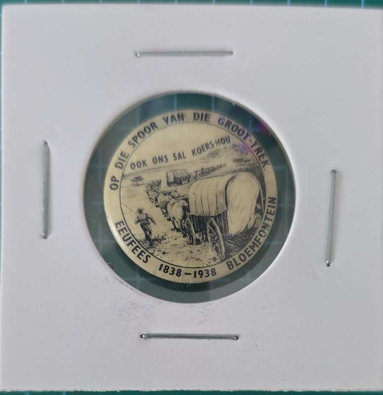 Voortrekker Eeufees 1838-1938 ~ Ossewa Medals ~ 925 Silver (J.J. PAGE) ~ 4 Items - Memorabilia