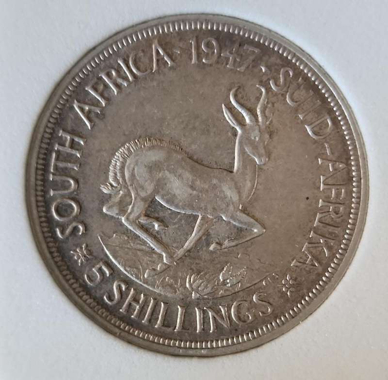1947, 1948, 1949 & 1950 Crowns (five Shillings) au condition ~ each in protective holder