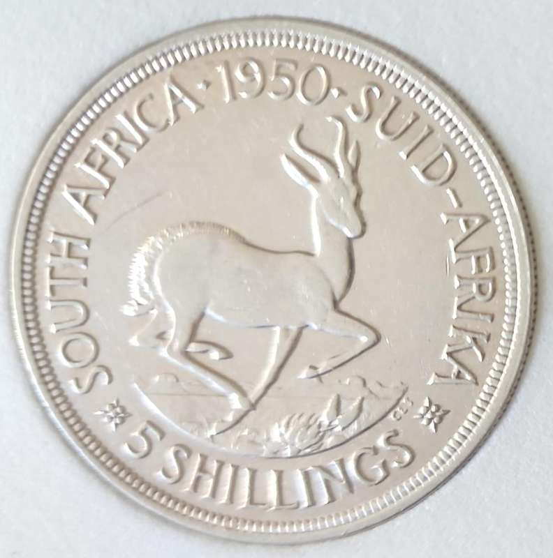 1947, 1948, 1949 & 1950 Crowns (five Shillings) au condition ~ each in protective holder