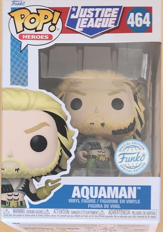 POP! HEROES ~ JUSTICE LEAGUE ~ AQUAMAN - Funko SPECIAL EDITION